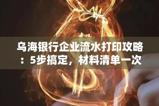 乌海银行企业流水打印攻略：5步搞定，材料清单一次备齐！